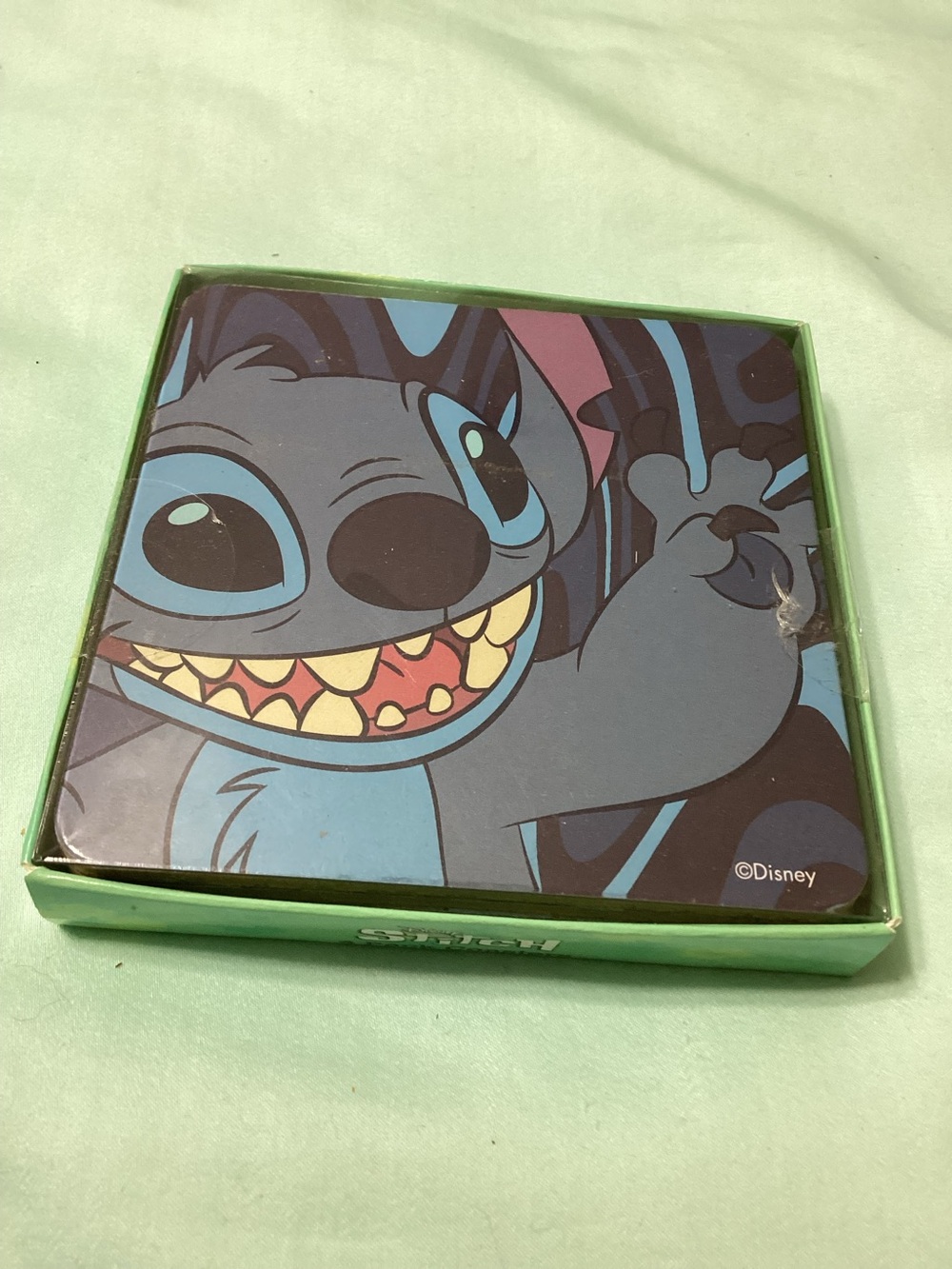 Disney Stitch 4 Pack Square Coasters NIB